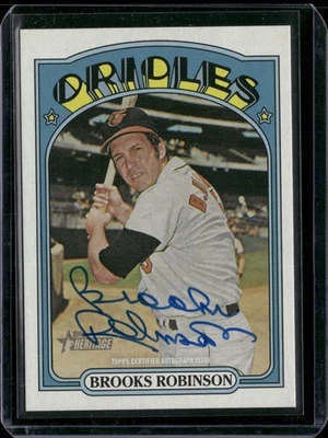2021 Topps Heritage #ROA-BR Brooks Robinson Real One Autographs High Number - Image 1 of 2