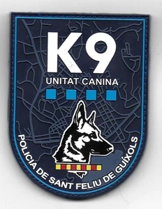 parche POLICIA SANT FELIU DE GUIXOLS K9 spain police patch - Imagen 1 de 1