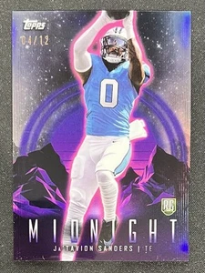 2024 Topps Midnight Football RC JaTavion Sanders # 04/12 - Picture 1 of 3
