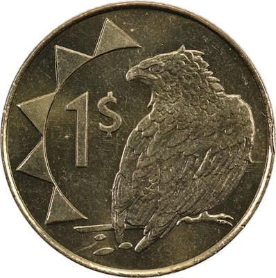 Namibia - 1 Dollar - 1993 - Bateleur Eagle - Image 1 of 2