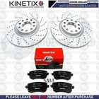 FOR AUDI S4 4.2 V8 B6 B7 REAR CROSS DRILLED PERFORMANCE BRAKE DISCS PADS 300mm