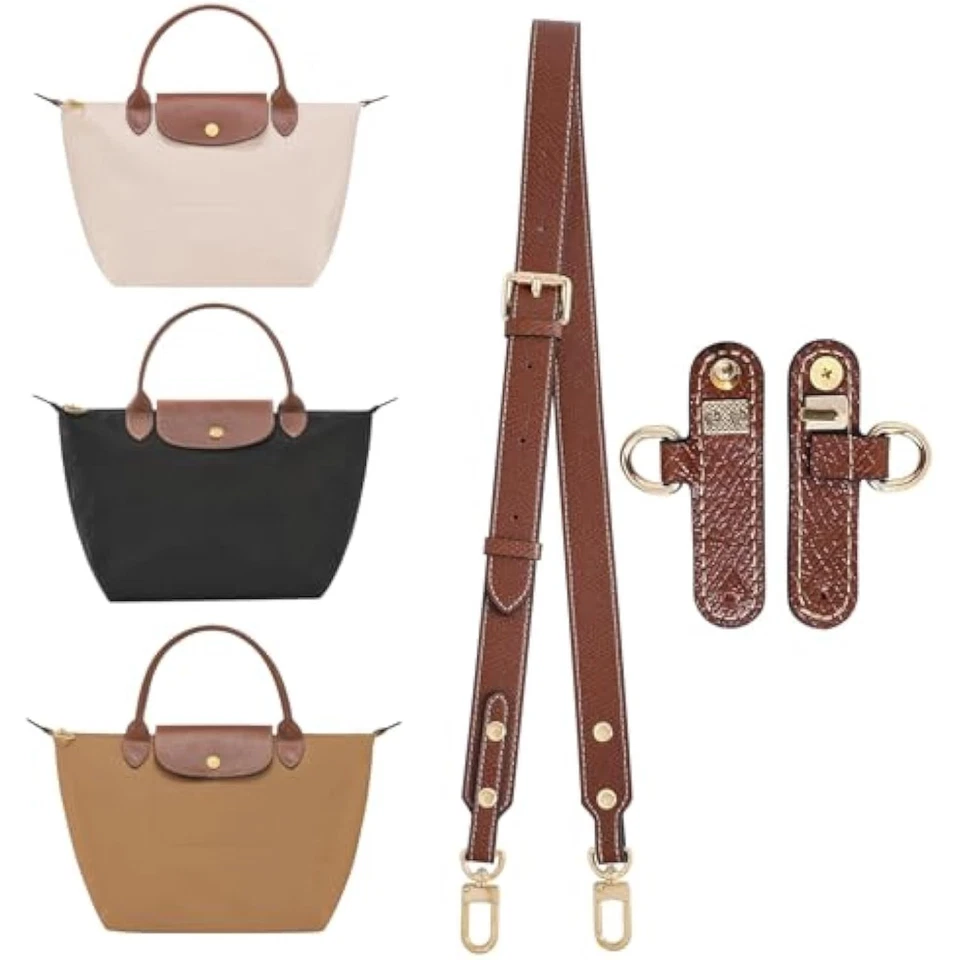Correa de hombro de cuero mejorada para Longchamp Le Pliage S/M/L correa de bolso Foto 1 de 1