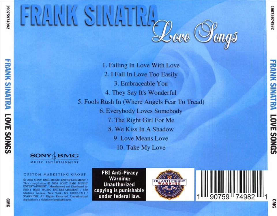 FRANK SINATRA - LOVE SONGS: FRANK SINATRA NEW CD Foto 1 de 1