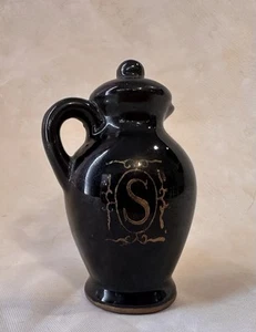 VINTAGE SALZ UND PFEFFERSTREUER SET - Keramik Krug nur Salz mit Griff - Bild 1 von 5