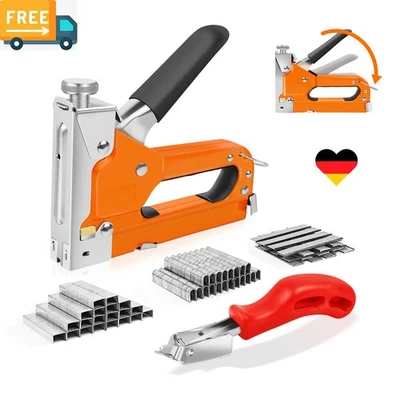 Hammertacker Schlagtacker Tacker + 3000 Heftklammern Klammern - Bild 1 von 4