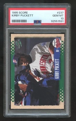 Puntuación #237 Kirby Puckett Twins 1995 PSA 10 GEMA COMO NUEVA 1591 Foto 1 de 2
