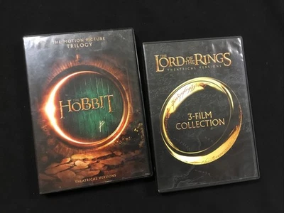 The Lord of the Rings (1-3) & The Hobbit Trilogy (1-3) (DVD) LOTR Tolkien - Image 1 of 4