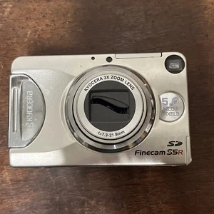 Vintage  Kyocera Finecam S5R 5MP Digital Camera  Untested With Battery - Picture 1 of 12