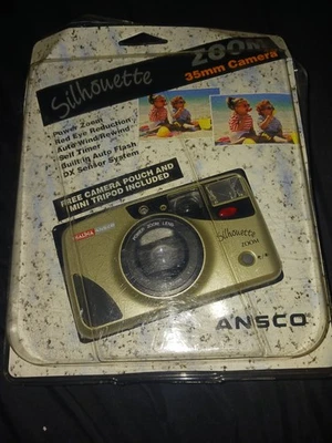 VINTAGE ANSCO SILHOUETTE ZOOM 35mm FILM CAMERA POINT SHOOT FLASH DX SEALED NEW - Image 1 of 4