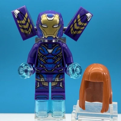 LEGO Avengers Rescue Pepper Potts Dark Purple Iron Man Minifigure #76144 sh0610 - Image 1 of 4