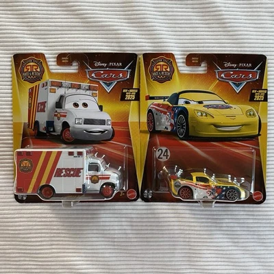 2025 迪士尼皮克斯汽车比赛和救援摩根马丁救护车和杰夫戈尔维特 — 第 1/4 张图片