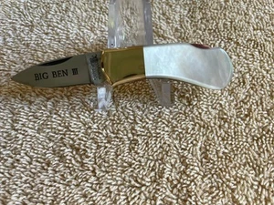 Vintage Valor Japan Rare Big Ben III Pearl Pocket Knife. NOS in Box - Picture 1 of 8