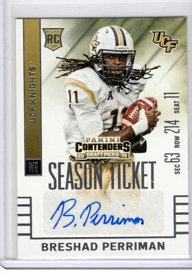 BRESHAD PERRIMAN 2015 Panini Contenders Draft Picks Rookie auto #117 - Image 1 of 2