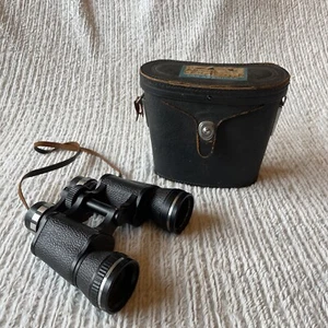 Vintage Luna By Scope Binoculars 7X-12X Varipower with case - Picture 1 of 8