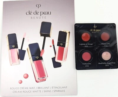 Paquete de blister de muestra de 4 colores lápiz labial líquido Cle De Peau Foto 1 de 2