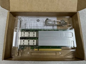 New Intel 100GbE 2Port QSFP28 Network Adapter E810-CQDA2 E810CQDA2 E810CQDA2G2P5 - Picture 1 of 5