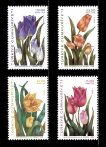 Turkey 1998 - Tulips, Flowers - Set of 4v - Scott 2699-702 - MNH - Picture 1 of 1