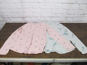 Lot of 2 Justice Shirts Girls Size 12 Multicolor Long sleeves Mermaids Owls - Picture 1 of 10