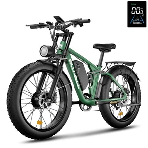 Peak 3000W Electric Bike for Adults 48V/52V 1164Wh Dual Motor 35MPH 26" Fat Tire - Picture 1 of 27