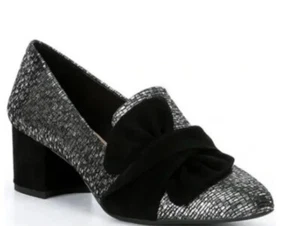 Alex Marie - Cregan Leather Printed Metallic Loafer Pumps Size 8M NEW - Picture 1 of 7