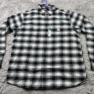Carhartt Men's 105945 XLT Rugged Flex Relaxed Fit Midweight Flannel XL Tall - Picture 1 of 7