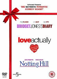 Bridget Jones Diary/Notting Hill /Love Actually DVD RomCom Original UK New R2 - Image 1 of 1