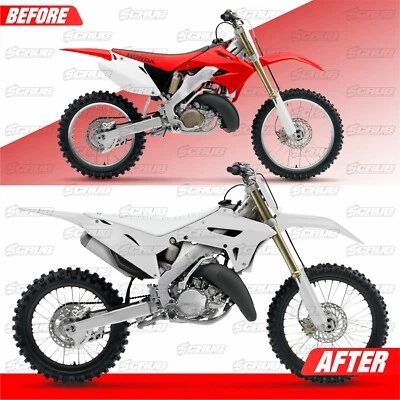 Honda 2002-2007 CR125R CR250R | New Polisport Restyle Plastic kit 2022 White - Image 1 of 4