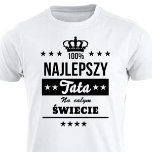 Najlepszy Tata POLEN Koszulka smieszna Polish T-Shirt Polska prezent dla taty - Bild 1 von 15
