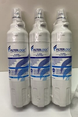 NEW Sealed Set of 3 Filterlogic FL-RF20 Refrigerator Water Filter Fits LG LT800P - Image 1 of 4