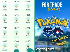 Pokémon Go a granel flor Eevee x15 para comercio || #1 PoGo Trader 🙂 - Imagen 1 de 3