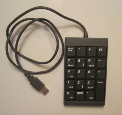 Fellowes USB Numeric Keypad Number Key Pad Model KU-9925 P/N 99193 (Used) - Image 1 of 2
