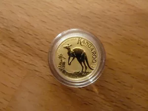 Australien 15 Dollars 2024 Kangaroo 1/10 Oz .9999 Gold Stgl. in Kapsel - Bild 1 von 4