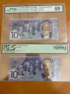 Canada Finest Collection SET PCGS 70 Perfect NEW + PMG 69 EPQ Gem $10 2017 BC-75 - Picture 1 of 2