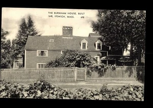 postcard Burnham House, Ipswitch, MA  RPPC real picture ? (P-1-A) - Picture 1 of 2