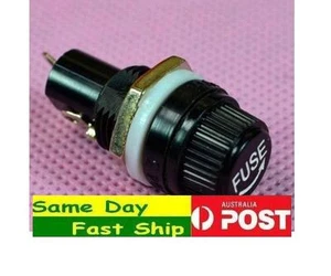 2 pcs / lot New Round Fuse holder For 5*20 mm Glass/Ceramic tube fuse AU local - Picture 1 of 3