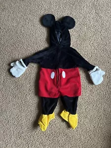 Disney Store Mickey Mouse Plush Child Costume Size 12 Months - Picture 1 of 8
