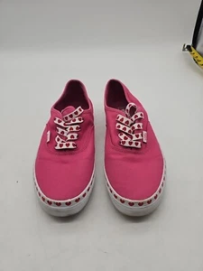 Vans Authentic Heart Foxing Purple Pink Red Shoe Sneaker Juniors Size 7 - Picture 1 of 7