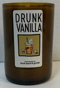 Drunk Vanilla Candle Scented Wax Recycled Wine Bottle Duck Duck & Goose NYC NEW - Picture 1 of 5
