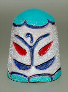 BLAS SERVIN SCULPTED - NATURAN CLAY THIMBLE- PARAGUAY S16 - Picture 1 of 1