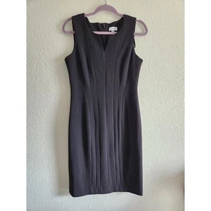 Calvin Klein Damenmantel ärmellos tief V-Ausschnitt Kleid 8 - Bild 1 von 7
