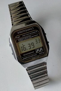 Elektronika 5 29354 207M Chronograph Vintage Original Soviet Digital Watch 1980s - Bild 1 von 12