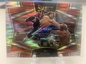 2023 WWE Panini Select AJ Styles Snapshots Flash Prizm #8 - Picture 1 of 2