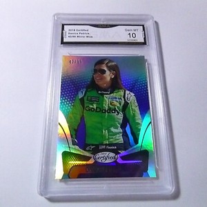 DANICA PATRICK 2018 CERTIFIED MIRROR BLUE # 42/99 GRADED 10  L@@@K