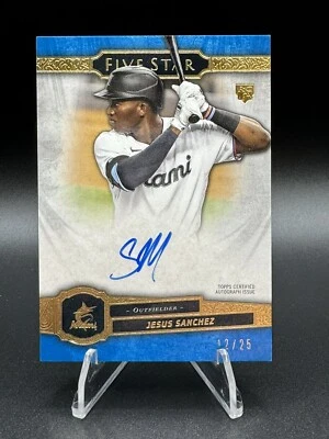 JESUS SANCHEZ - 2021 Topps Five Star Rookie RC Auto - 12/25 - #FSA-JS - Marlins - Image 1 of 2