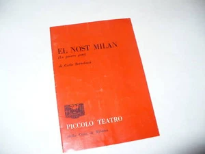 PICCOLO TEATRO CARLO BERTOLAZZI EL NOST MILAN 1962-63 - Picture 1 of 1