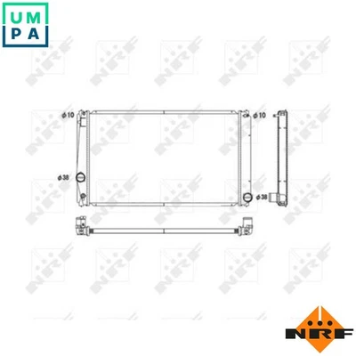 RADIATOR ENGINE COOLING 53589 FOR 3ZR-FAE/FE 2.0L 2AZ-FE 2.4L 2AR-FE 2.5L 4cyl - Image 1 of 4