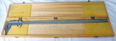 24 inch 60 cm Vernier Caliper in Wood Case - Image 1 of 4