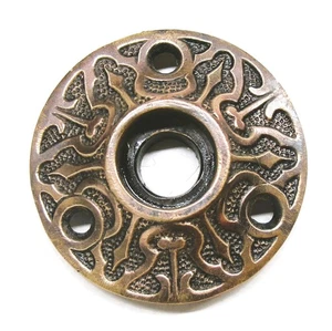 Una placa posterior antigua victoriana Eastlake Escutcheon Roseta puerta placa - Imagen 1 de 2