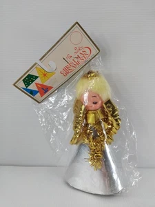 Vintage Christmas Angel Tree Topper New In Packaging - Picture 1 of 10