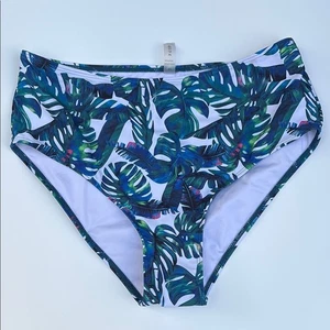 Women’s Tropical Leaf Swim waist bottom juniper size medium new - Picture 1 of 6